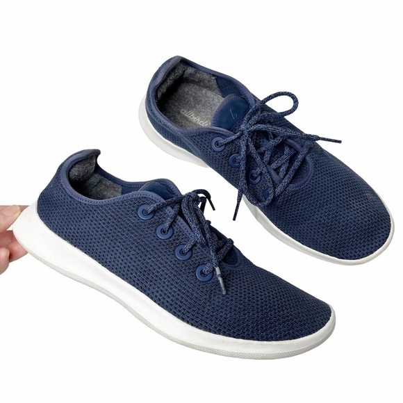 Allbirds Men's Navy Tree Runners Sz 11 - Picture 2 of 9
